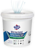 Zipy White Soap Scented Surface Cleaning Wipes Eimer (500 Tücher) XL 20x25 cm