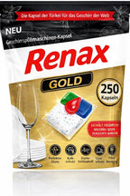 Renax Gold All-in-One Dish Rinse Capsules