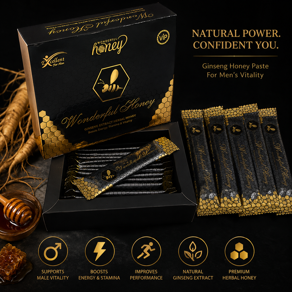 Honey VIP Macun - 2 Pack | Premium Ginseng & Maca Honey Paste for Men | Natural Energy, Vitality & Stamina | 24 Sticks x 15g