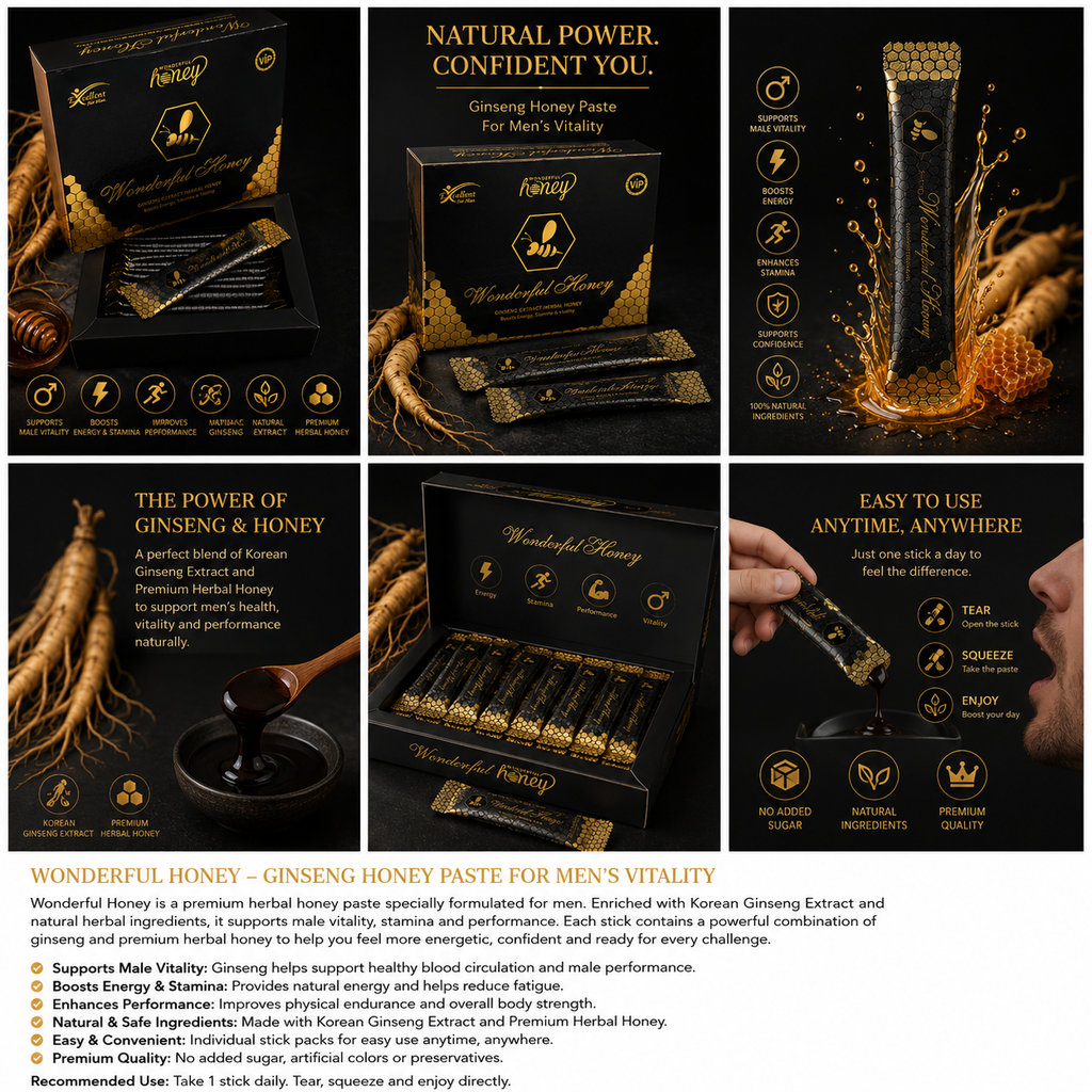 Honey VIP Macun - 2 Pack | Premium Ginseng & Maca Honey Paste for Men | Natural Energy, Vitality & Stamina | 24 Sticks x 15g