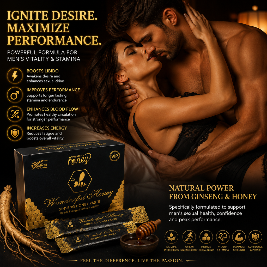 Honey VIP Macun - 2 Pack | Premium Ginseng & Maca Honey Paste for Men | Natural Energy, Vitality & Stamina | 24 Sticks x 15g