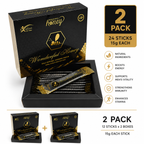Honey VIP Macun - 2 Pack | Premium Ginseng & Maca Honey Paste for Men | Natural Energy, Vitality & Stamina | 24 Sticks x 15g