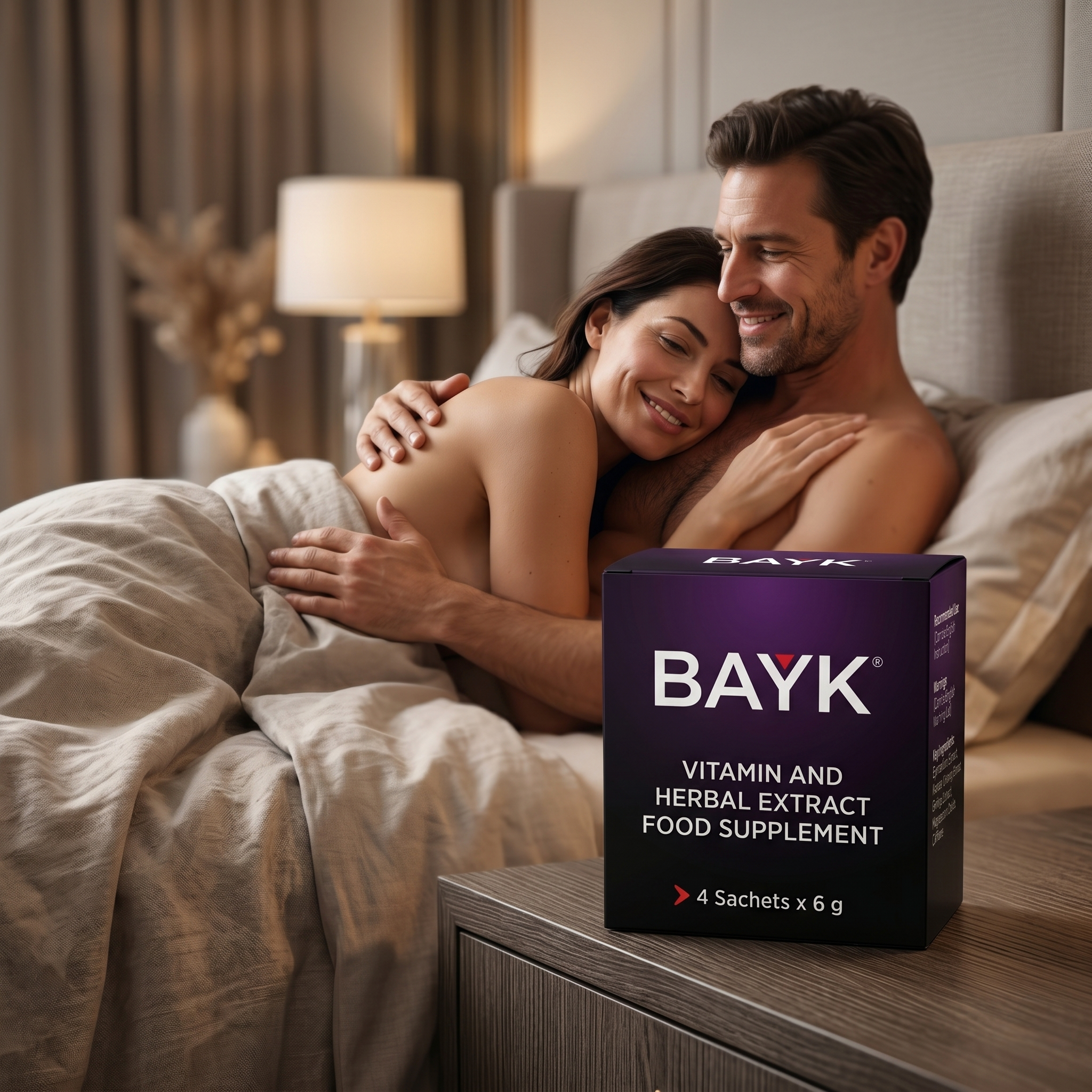 BAYK Premium Herbal Energy Booster – 2 Pack Set with Ginseng, Epimedium & Ginkgo | 8 Sachets x 6 gr