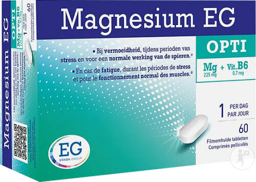 Magnesium EG Opti Magnesium and Vitamin B6 for Fatigue and Stress 60 Tablets